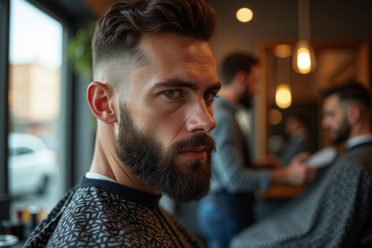 homme barbe